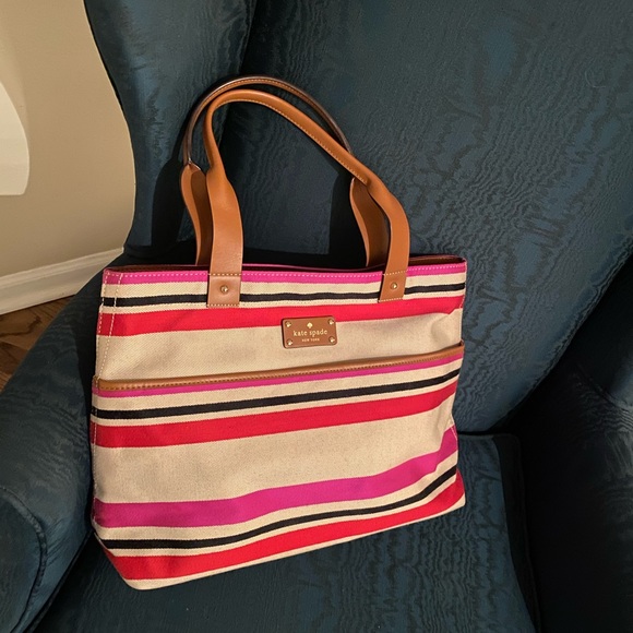 Kate Spade Striped Tote Bag - Picture 1 of 4